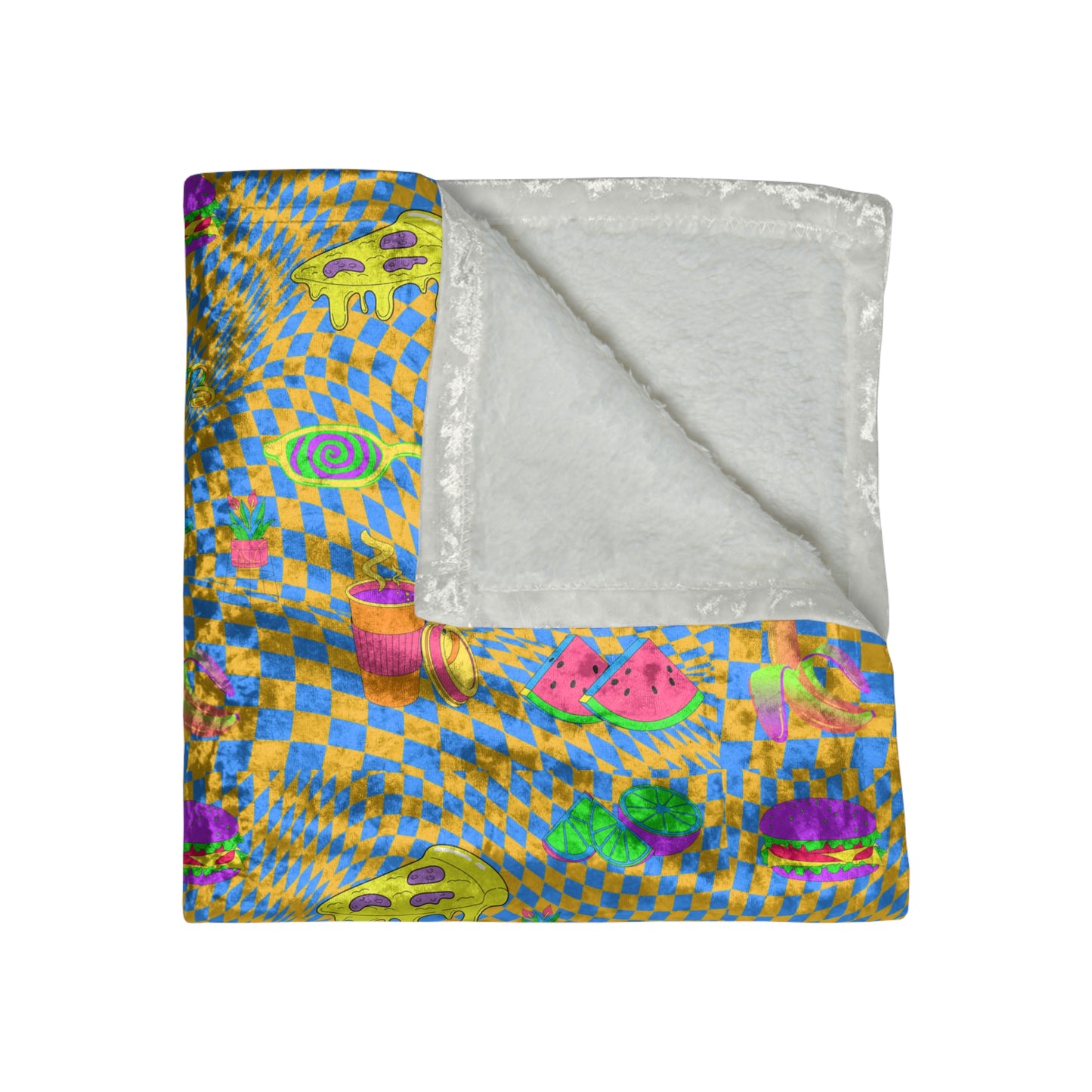 Twisted Vision Crushed Velvet Blanket