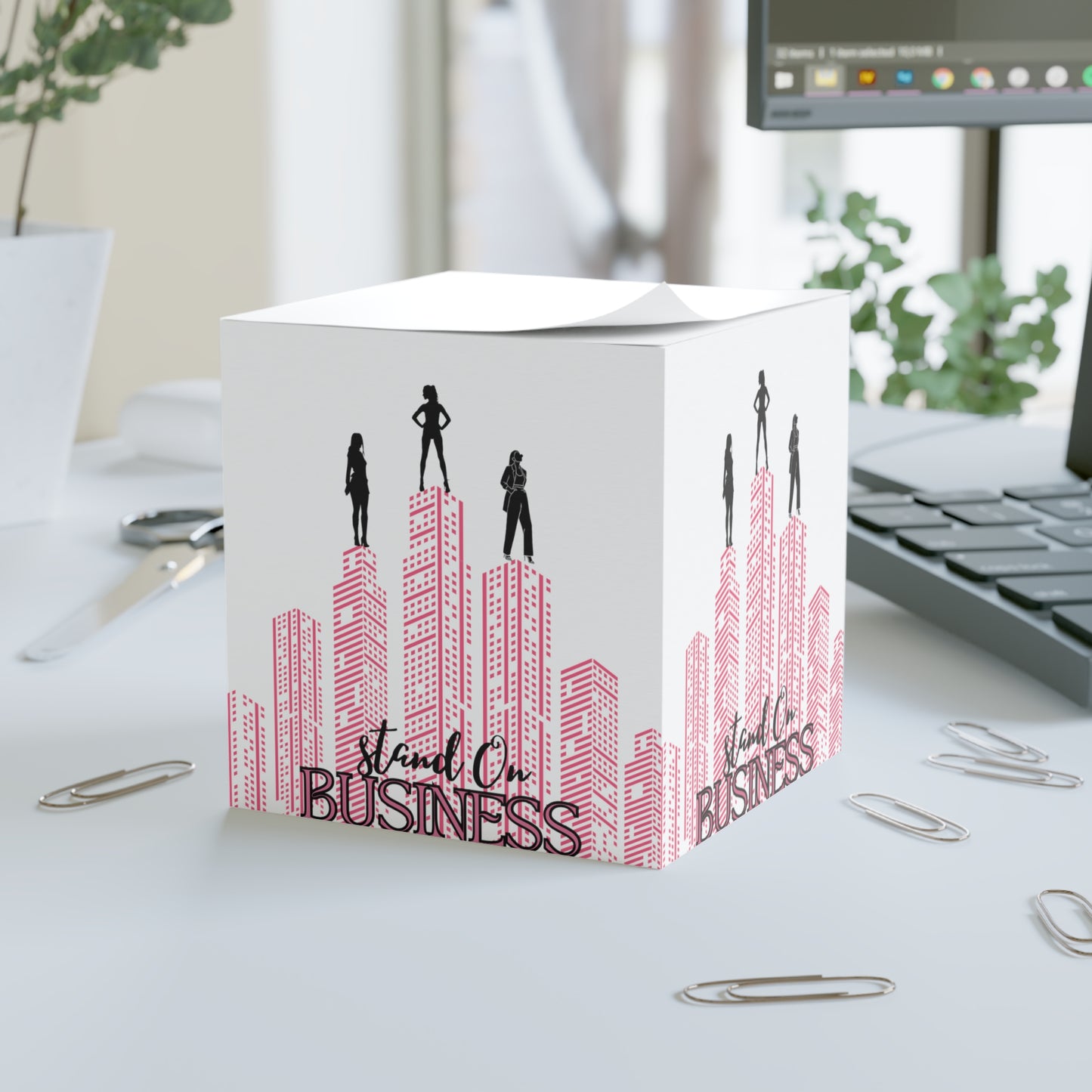 Stand on Business Note Cube