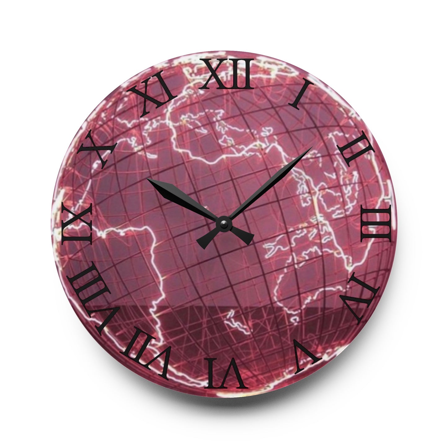 Reloj de pared Explorador rosa