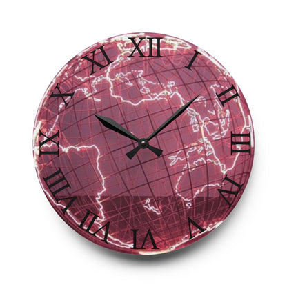 Pink Explorer Wall Clock