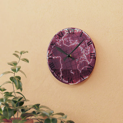 Pink Explorer Wall Clock