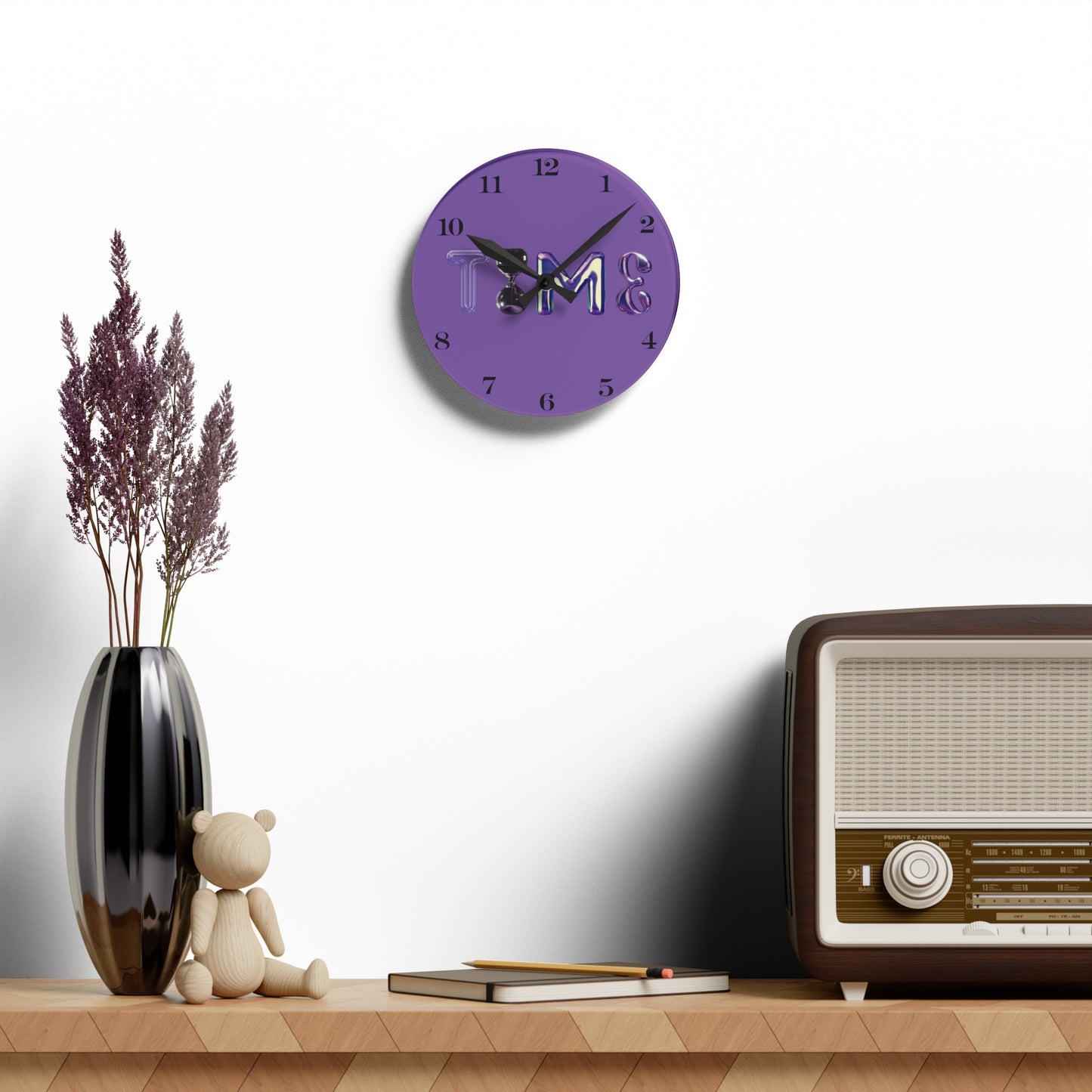 suPURnatural Wall Clock w/ numbers