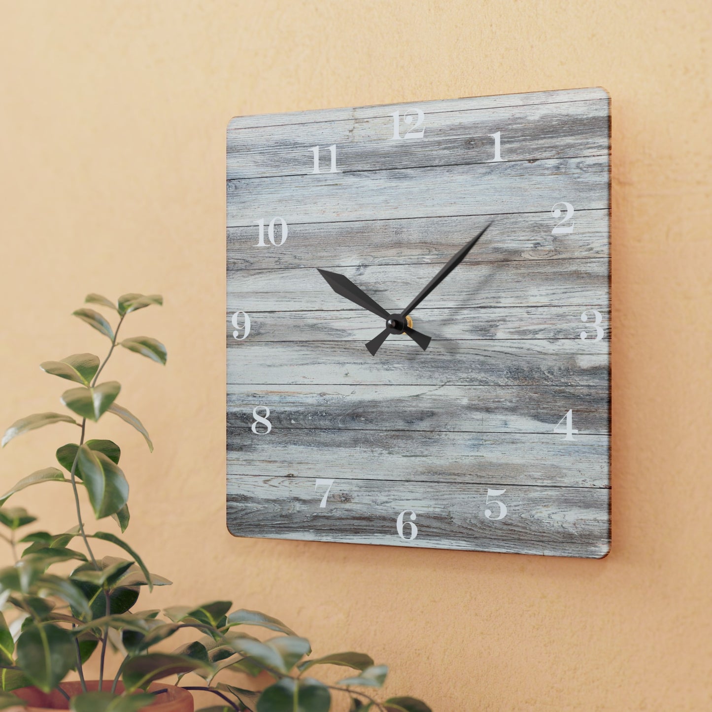 Wooden Inspo Wall Clock