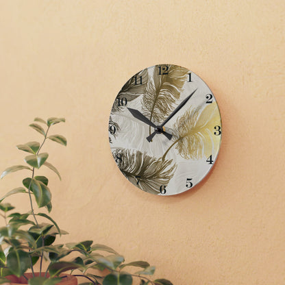 Golden Hours Acrylic Wall Clock