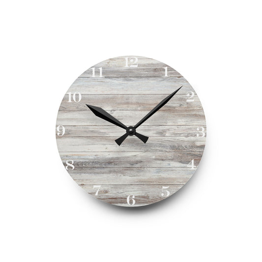 Wooden Inspo Wall Clock