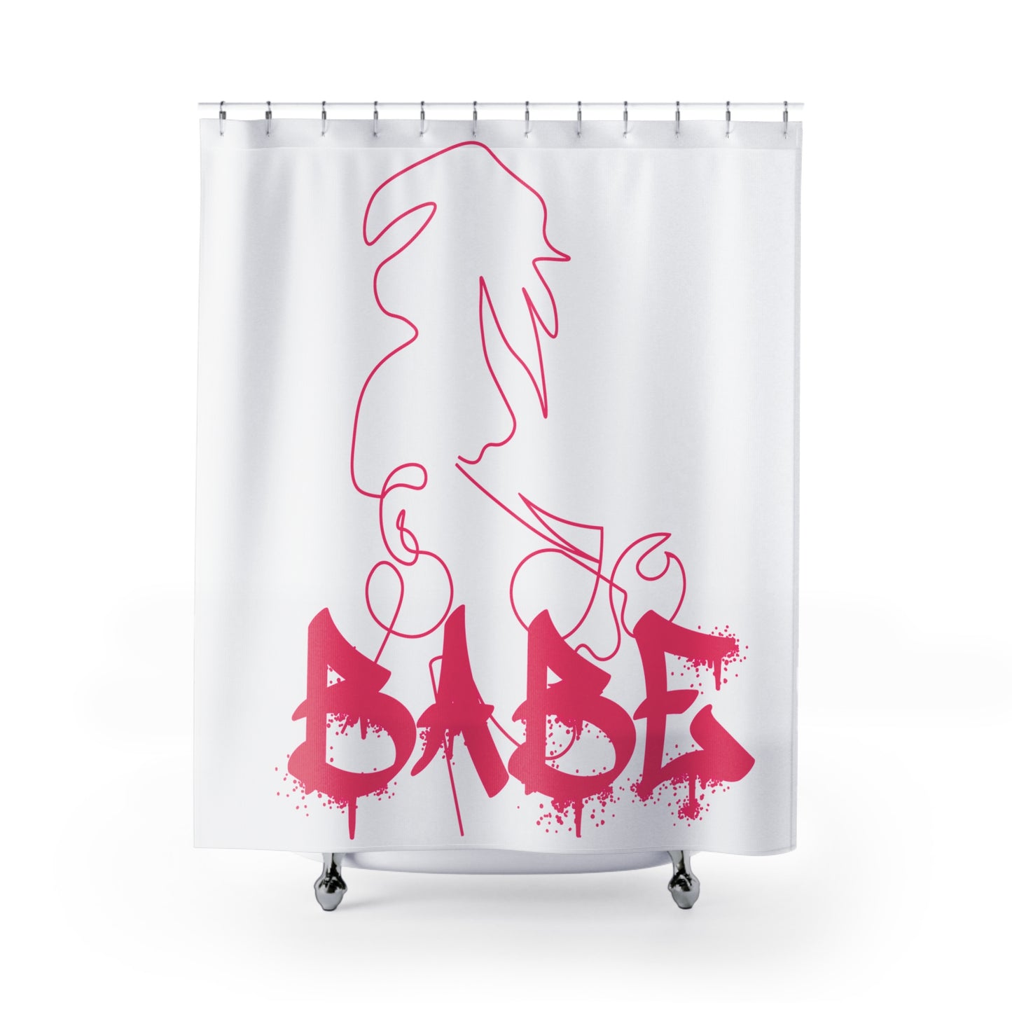 Babe: Pink Shower Curtains