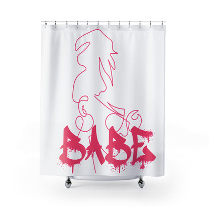 Babe: Pink Shower Curtains