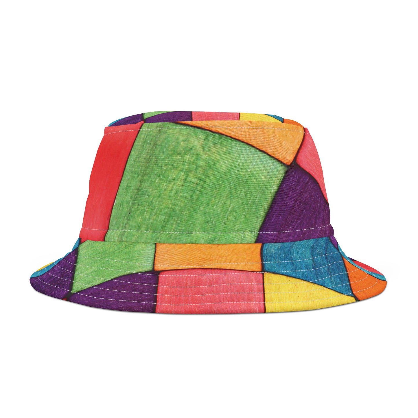 Sombrero de pescador con bloques de colores