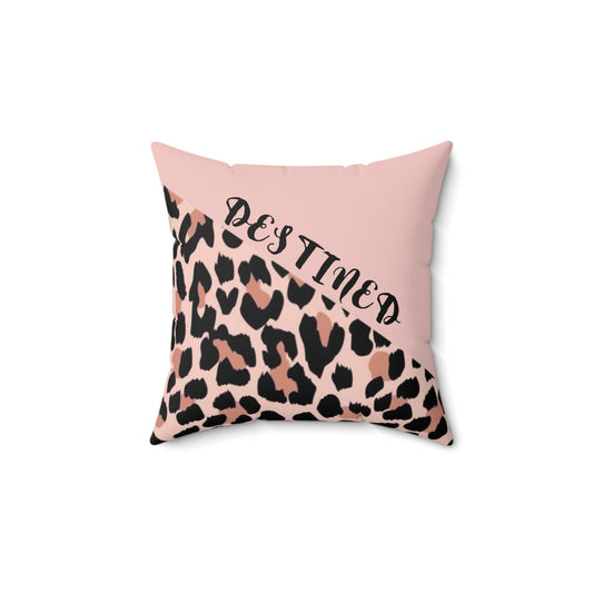 Leopard Motivational Pillow