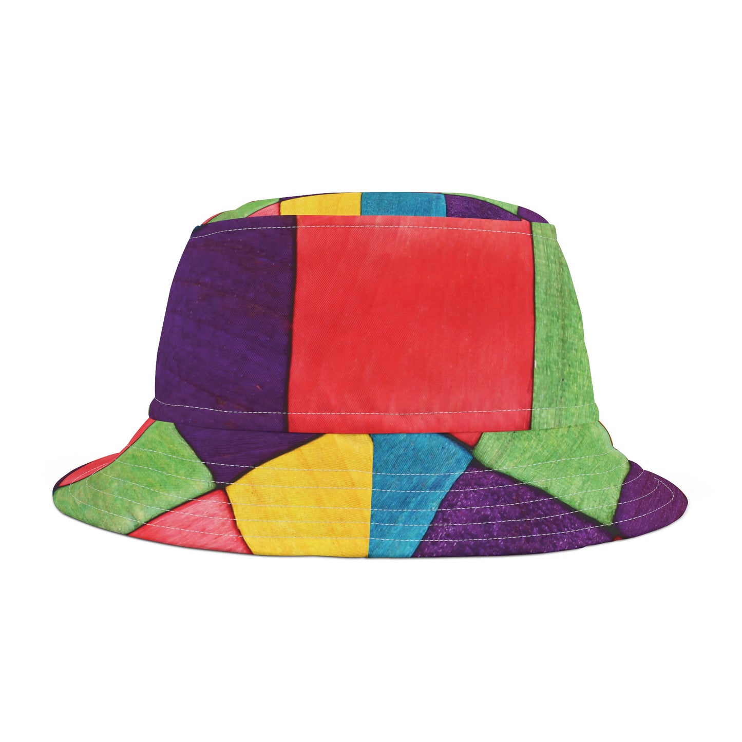 Sombrero de pescador con bloques de colores