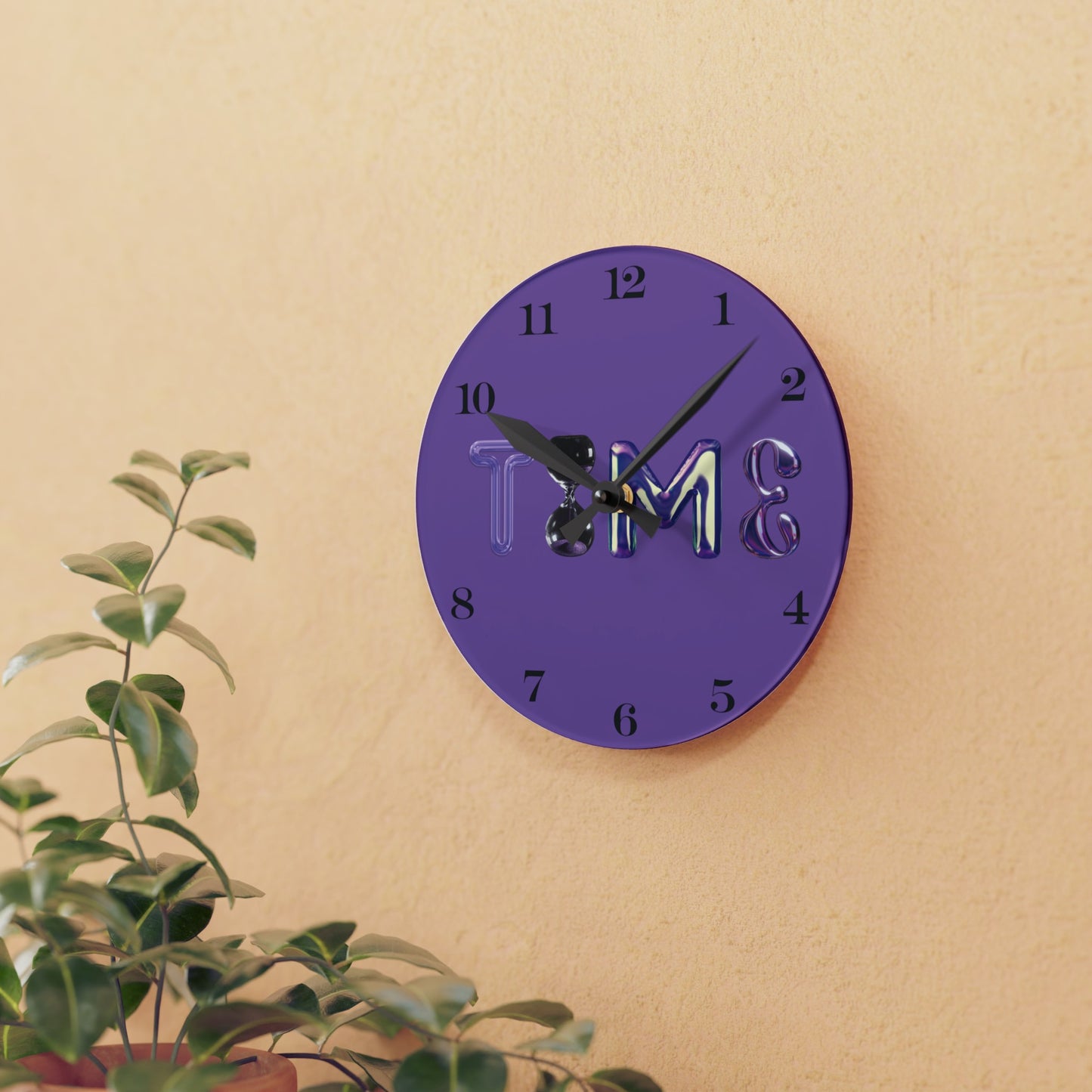 suPURnatural Wall Clock w/ numbers