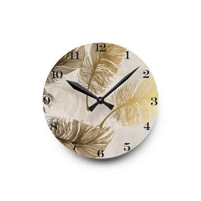 Golden Hours Acrylic Wall Clock