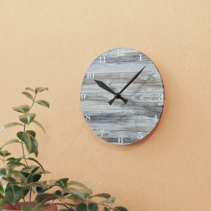 Wooden Inspo Wall Clock