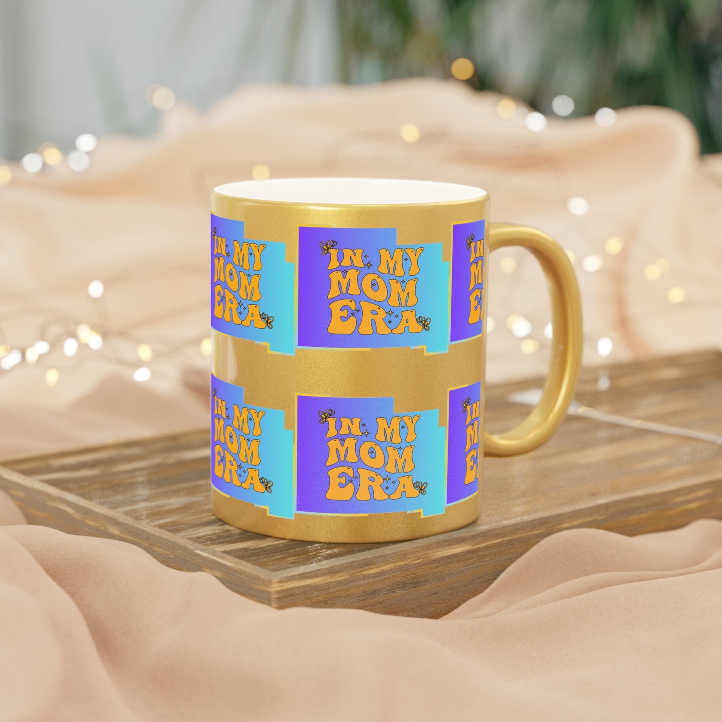 Mom Era Metallic Mug