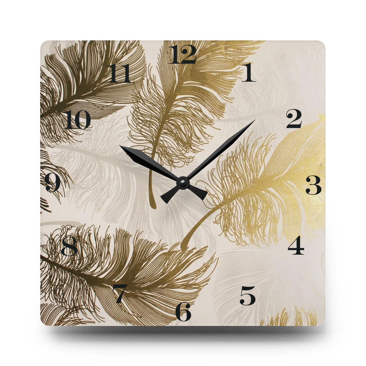 Golden Hours Acrylic Wall Clock