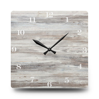 Wooden Inspo Wall Clock