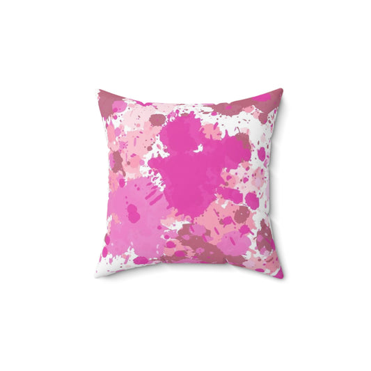 Pink Cameo Square Pillow