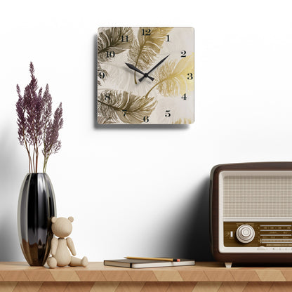 Golden Hours Acrylic Wall Clock