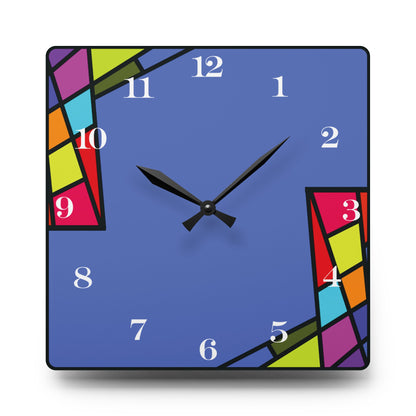 ColorBlock Wall Clock Blue