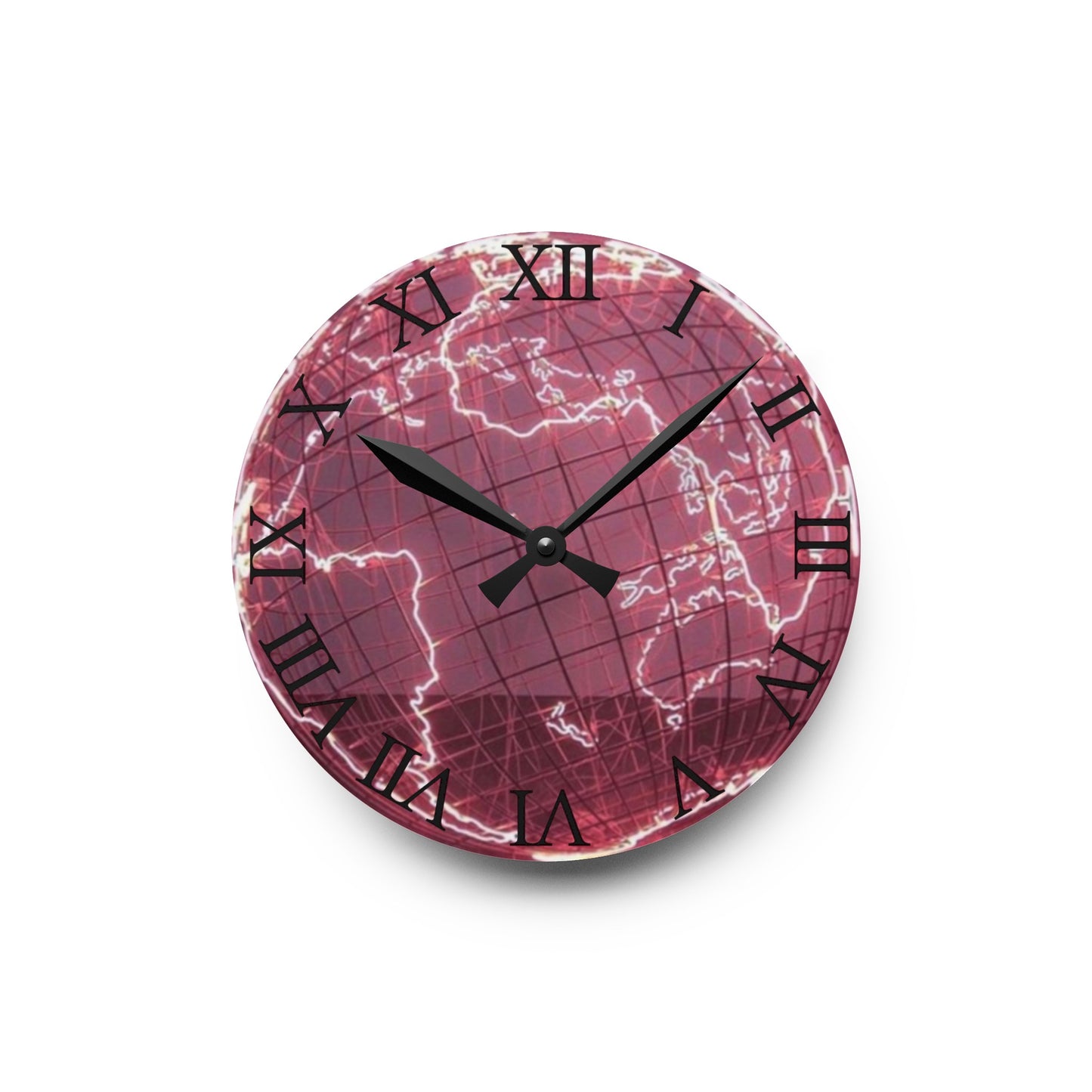 Pink Explorer Wall Clock